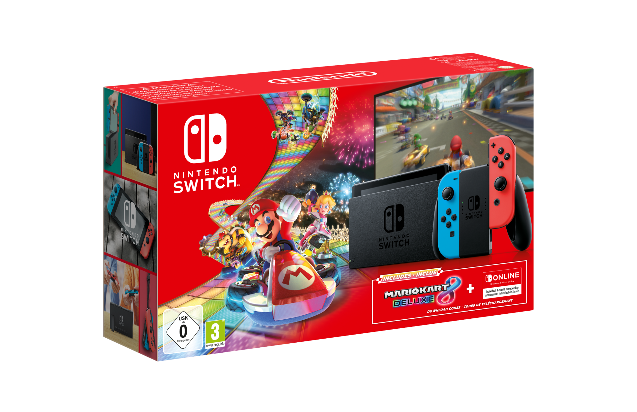 Nintendo (Rood/Blauw) + Mario Kart Deluxe Bundle AllYourGames.nl