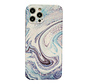 iPhone 13 Back Cover Hoesje Marmer - Marmerprint - TPU - Marble Design - Apple iPhone 13 - Blauw/Paars kopen