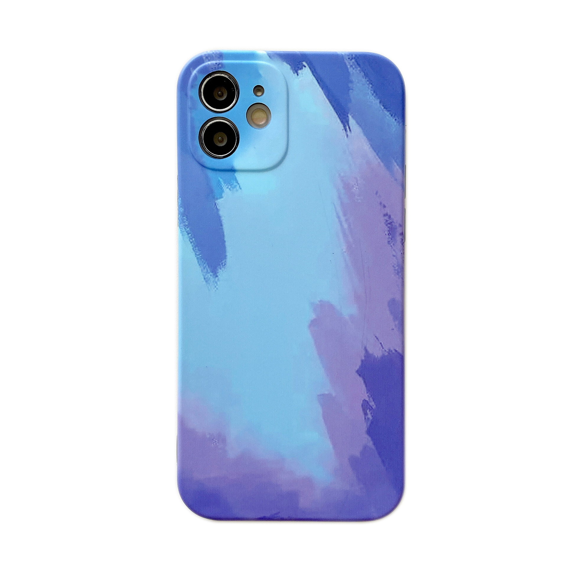 iPhone 13 Pro Max Back Cover Hoesje met Patroon - TPU - Siliconen - Backcover - Apple iPhone 13 Pro Max - Blauw / Lichtblauw