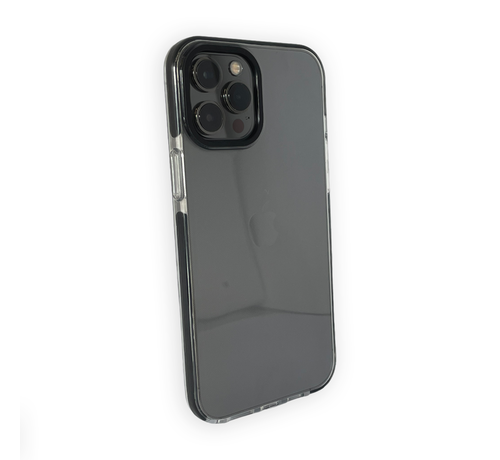 JVS Products iPhone 13 Pro Max Back Cover Bumper Hoesje - Back Cover - case - Apple iPhone 13 Pro Max - Transparant / Zwart kopen
