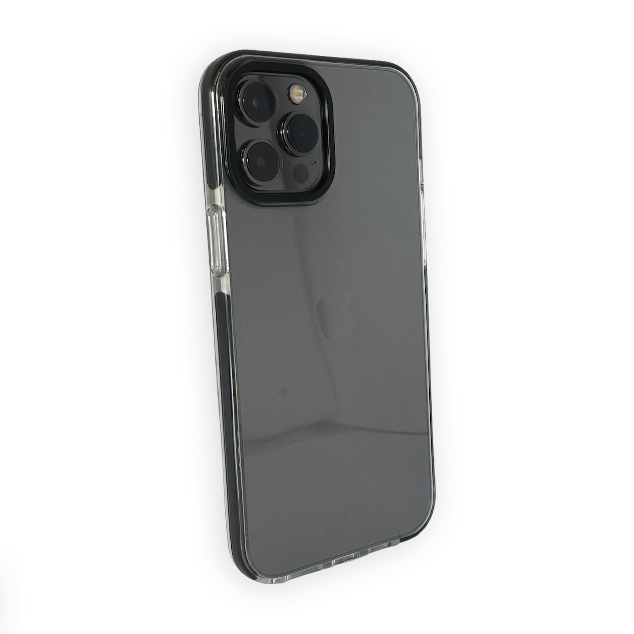 iPhone 13 Pro Backcover Bumper Hoesje - Back cover - case - Apple iPhone 13 Pro - Transparant / Zwart