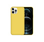 iPhone 13 Pro Case Hoesje Siliconen Back Cover - Apple iPhone 13 Pro - Geel kopen