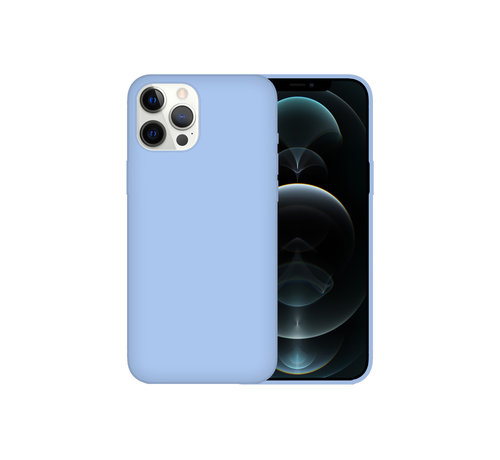 JVS Products iPhone 13 Pro Case Hoesje Siliconen Back Cover - Apple iPhone 13 Pro - Paars/Blauw kopen