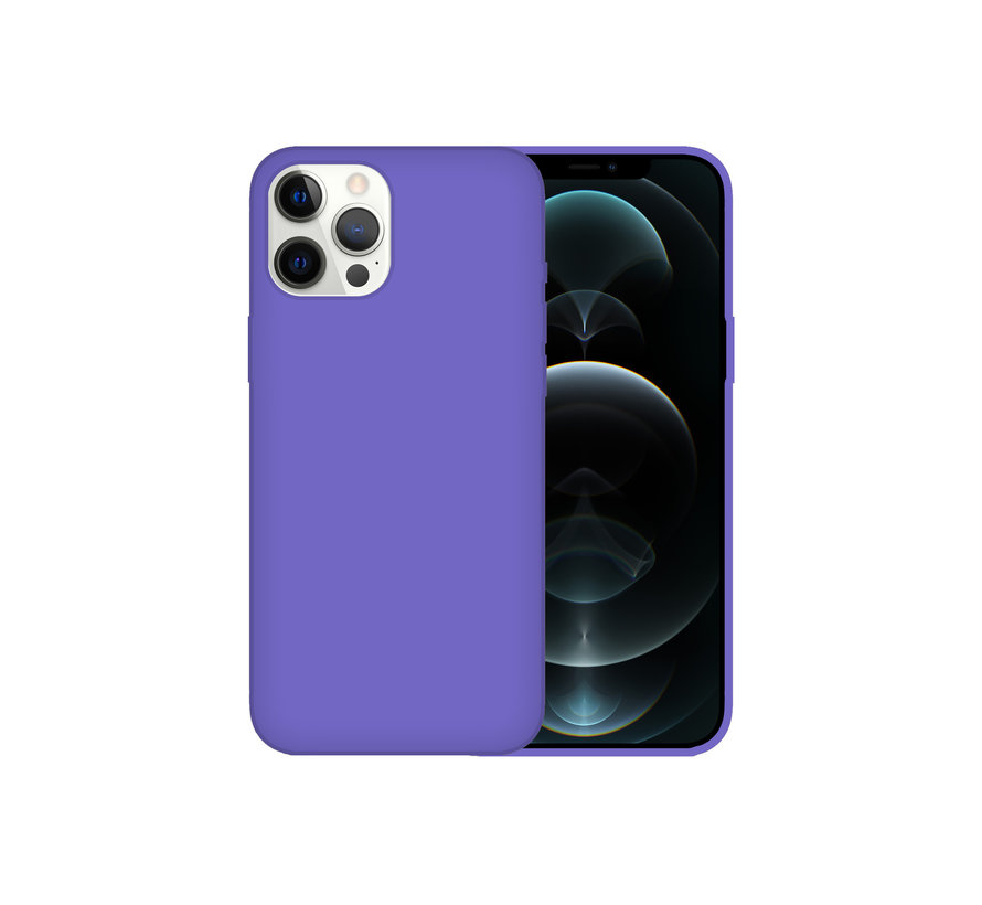 iPhone 13 Case Hoesje Siliconen Back Cover - Apple iPhone 13 - Paars kopen