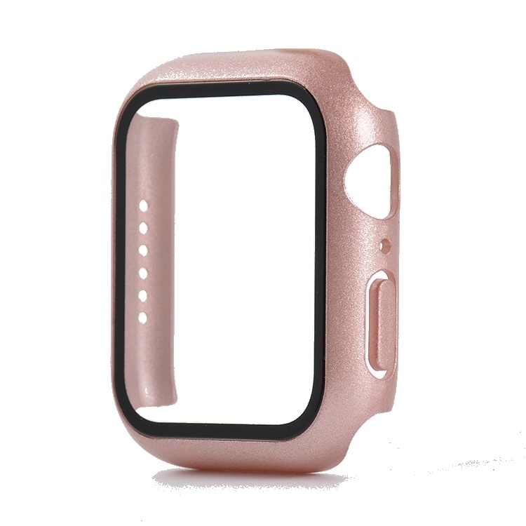 JVS Products Hoesje geschikt voor Apple Watch 40MM - Hardcase - Screenprotector - Kunststof - Rose Goud kopen