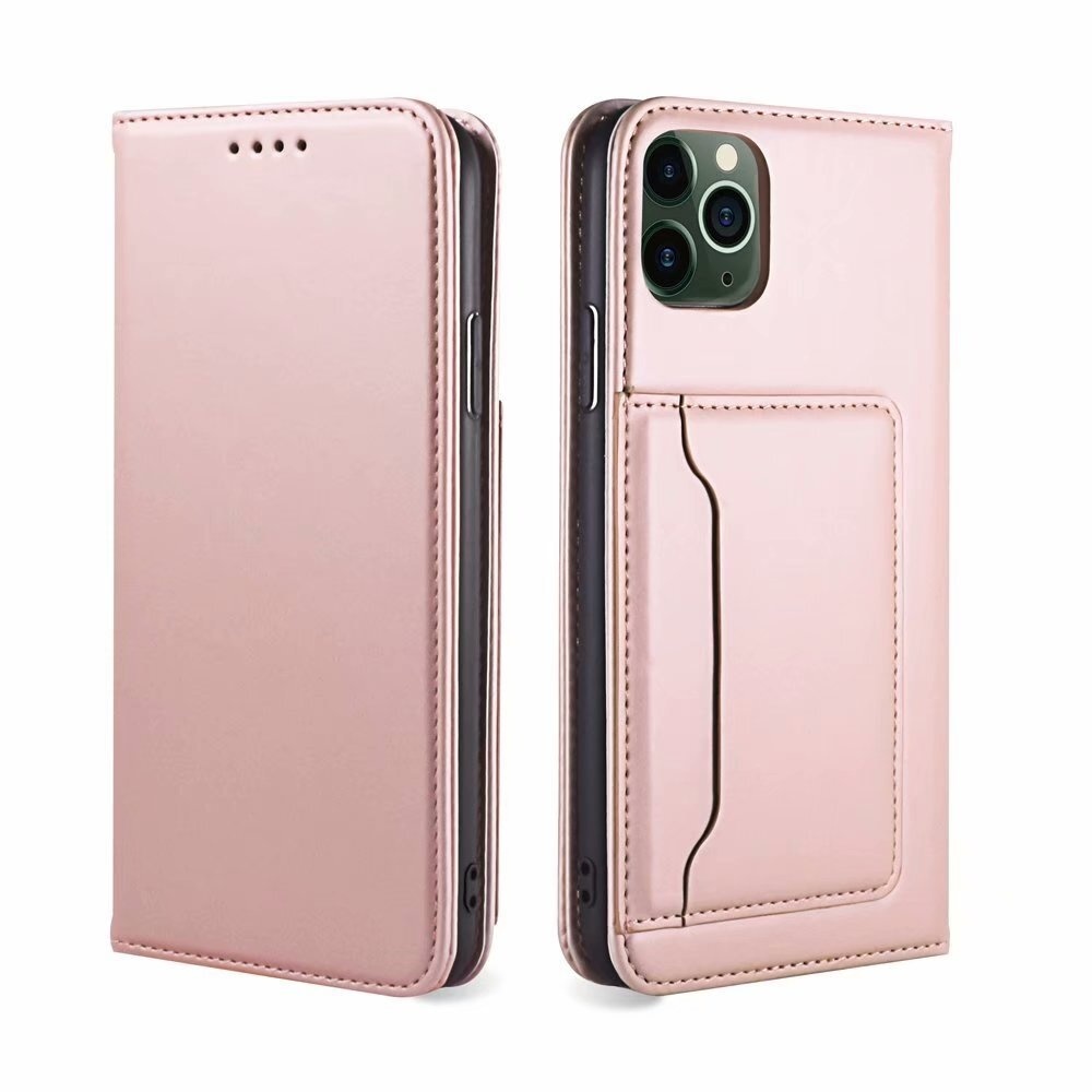 iPhone SE 2022 hoesje - Bookcase - Pasjeshouder - Portemonnee - Kunstleer - Rose Goud afbeelding