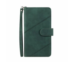 JVS Products iPhone SE 2022 hoesje - Bookcase - Koord - Pasjeshouder - Portemonnee - Kunstleer - Groen