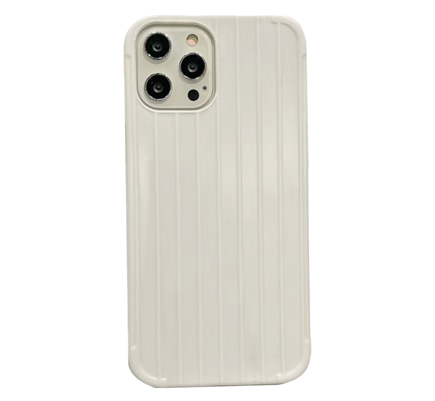 iPhone 12 Mini hoesje - Backcover - Patroon - Siliconen - Wit kopen