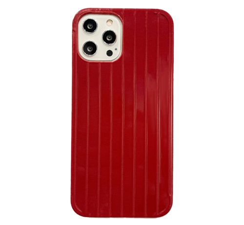 JVS Products iPhone 11 Pro Max hoesje - Backcover - Patroon - Siliconen - Rood kopen