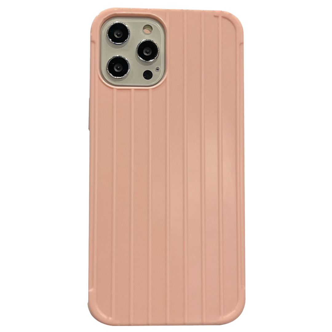iPhone X hoesje - Backcover - Patroon - TPU - Lichtroze afbeelding