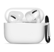 JVS Products Apple Airpods Pro ultra dunne siliconen cover - extra dunne Apple Airpods siliconen cover met sleutelhanger - Transparant