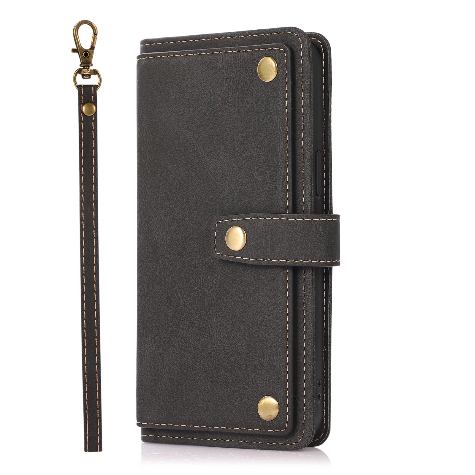 Samsung Galaxy Note 20 Book Case met koord - Pasjeshouder - PU leer - Luxe - Samsung Galaxy Note 20 - Zwart