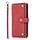 iPhone 13 Mini hoesje - Bookcase - Koord - Pasjeshouder - Portemonnee - Luxe - Kunstleer - Rood