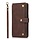 iPhone 13 hoesje - Bookcase - Koord - Pasjeshouder - Portemonnee - Luxe - Kunstleer - Bruin