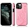 Samsung Galaxy A72 hoesje - Backcover - Pasjeshouder - Portemonnee - Bloemenprint - Kunstleer - Roze