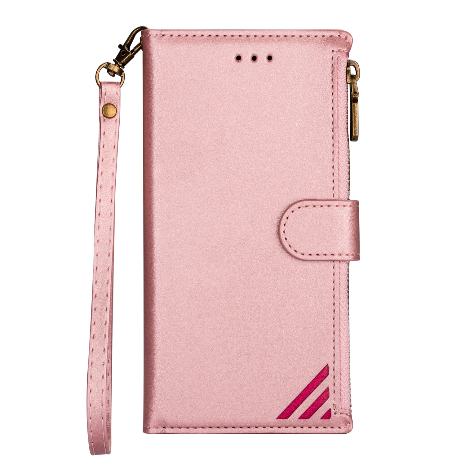 Samsung Galaxy S22 hoesje - Bookcase - Patroon - Pasjeshouder - Portemonnee - Kunstleer - Roze afbeelding