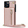 Samsung Galaxy S22 hoesje - Backcover - Pasjeshouder - Portemonnee - Koord - Kunstleer - Rose Goud