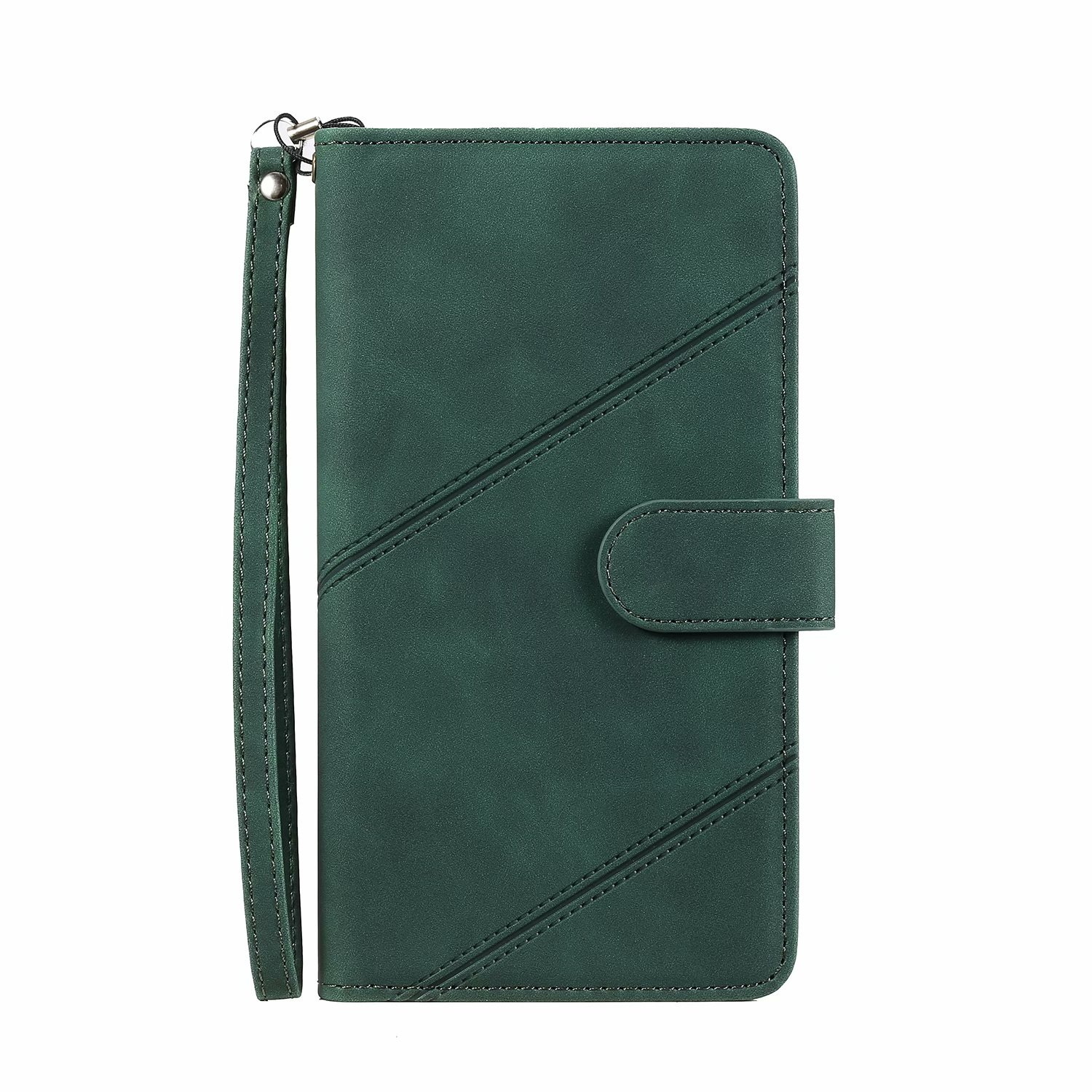 Samsung Galaxy S22 Ultra hoesje - Bookcase - Koord - Pasjeshouder - Portemonnee - Kunstleer - Groen afbeelding