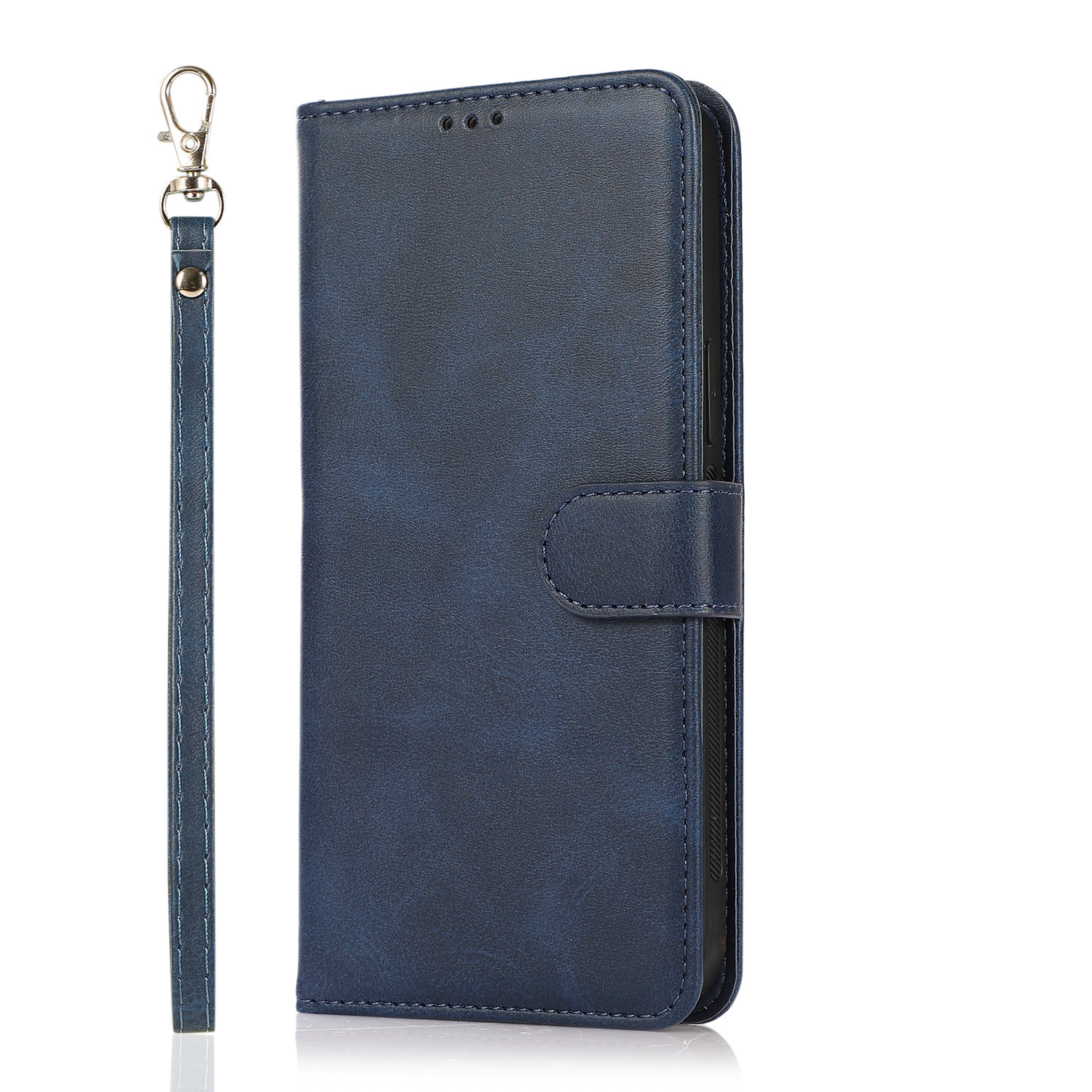 Samsung Galaxy S22 Ultra Book Case hoesje 2 in 1 met koord - Back Cover - Magneetsluiting - Pasjeshouder - Kunstleer - Flipcase Hoesje - Samsung Galaxy S22 Ultra - Blauw