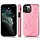 Samsung Galaxy S22 Ultra hoesje - Backcover - Pasjeshouder - Portemonnee - Bloemenprint - Kunstleer - Roze
