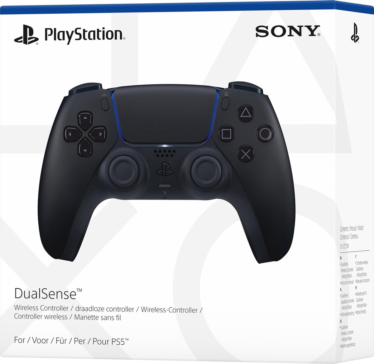 PS5 DualSense draadloze Controller - Midnight Black afbeelding