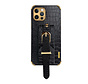 iPhone 7 hoesje - Backcover - Slangenprint - Handvat - Gesp - Kunstleer - Zwart kopen