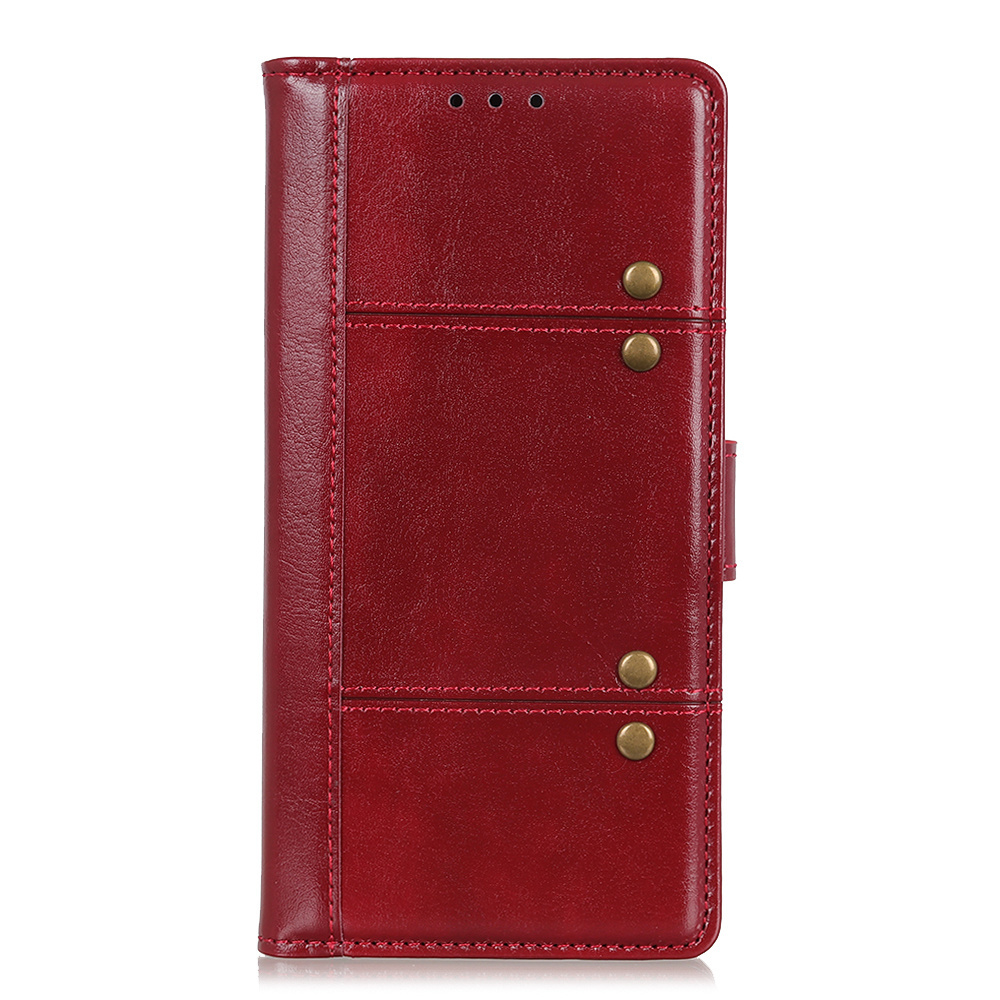 iPhone XS hoesje - Bookcase - Pasjeshouder - Portemonnee - Kunstleer - Rood afbeelding