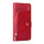 Samsung Galaxy S21 Ultra hoesje - Bookcase - Koord - Pasjeshouder - Portemonnee - Rits - Kunstleer - Rood