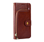 iPhone 12 Pro hoesje - Bookcase - Koord - Pasjeshouder - Portemonnee - Rits - Kunstleer - Bruin kopen