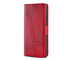 JVS Products iPhone 7 hoesje - Bookcase - Pasjeshouder - Portemonnee - Patroon - Kunstleer - Rood