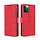 Samsung Galaxy A42 hoesje - Bookcase - Pasjeshouder - Portemonnee - Krokodil patroon - Kunstleer - Rood