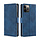 iPhone 12 Pro hoesje - Bookcase - Pasjeshouder - Portemonnee - Krokodil patroon - Kunstleer - Blauw