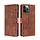 iPhone XS hoesje - Bookcase - Pasjeshouder - Portemonnee - Krokodil patroon - Kunstleer - Bruin