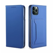 JVS Products Samsung Galaxy A42 Book Case Hoesje met Magnetische Sluiting - Kunstleer- Pasjeshouder - Samsung Galaxy A42 - Blauw