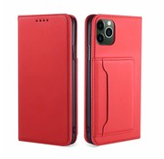 JVS Products Samsung Galaxy A71 Book Case Hoesje met Magnetische Sluiting - PU Leer - Pasjeshouder - TPU - Samsung Galaxy A71 - Rood