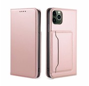 JVS Products Samsung Galaxy A51 Book Case Hoesje met Magnetische Sluiting - PU Leer - Pasjeshouder - TPU - Samsung Galaxy A51 - Rose Goud