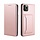 Samsung Galaxy A51 hoesje - Bookcase - Pasjeshouder - Portemonnee - Kunstleer - Rose Goud