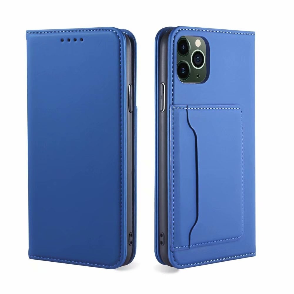 Samsung Galaxy A51 Book Case Hoesje met Magnetische Sluiting - Kunstleer- Pasjeshouder - Samsung Galaxy A51 - Blauw