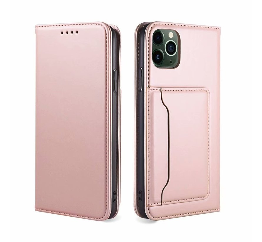 Samsung Galaxy S21 Ultra hoesje - Bookcase - Pasjeshouder - Portemonnee - Kunstleer - Rose Goud kopen