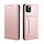iPhone 7 hoesje - Bookcase - Pasjeshouder - Portemonnee - Kunstleer - Rose Goud