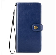 JVS Products iPhone 12 Pro Max hoesje - Bookcase - Pasjeshouder - Portemonnee - Kunstleer - Blauw