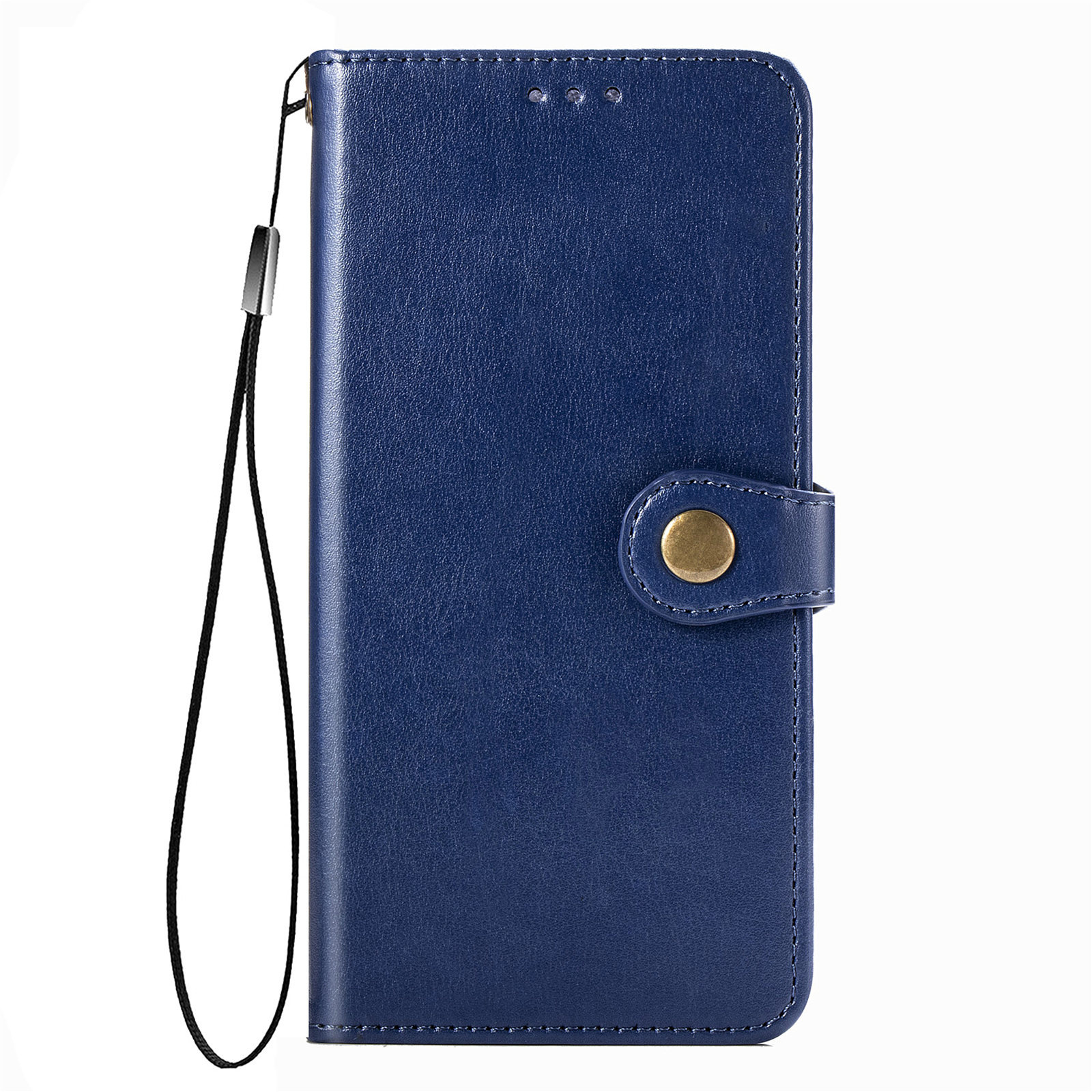 iPhone 12 Pro hoesje - Bookcase - Pasjeshouder - Portemonnee - Kunstleer - Blauw afbeelding