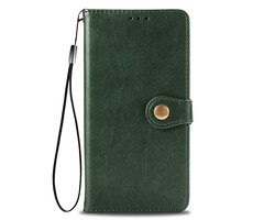 JVS Products iPhone 11 Pro hoesje - Bookcase - Pasjeshouder - Portemonnee - Kunstleer - Groen