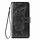 Samsung Galaxy A72 hoesje - Bookcase - Pasjeshouder - Portemonnee - Vlinderpatroon - Kunstleer - Zwart