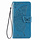 iPhone 7 hoesje - Bookcase - Pasjeshouder - Portemonnee - Vlinderpatroon - Kunstleer - Blauw