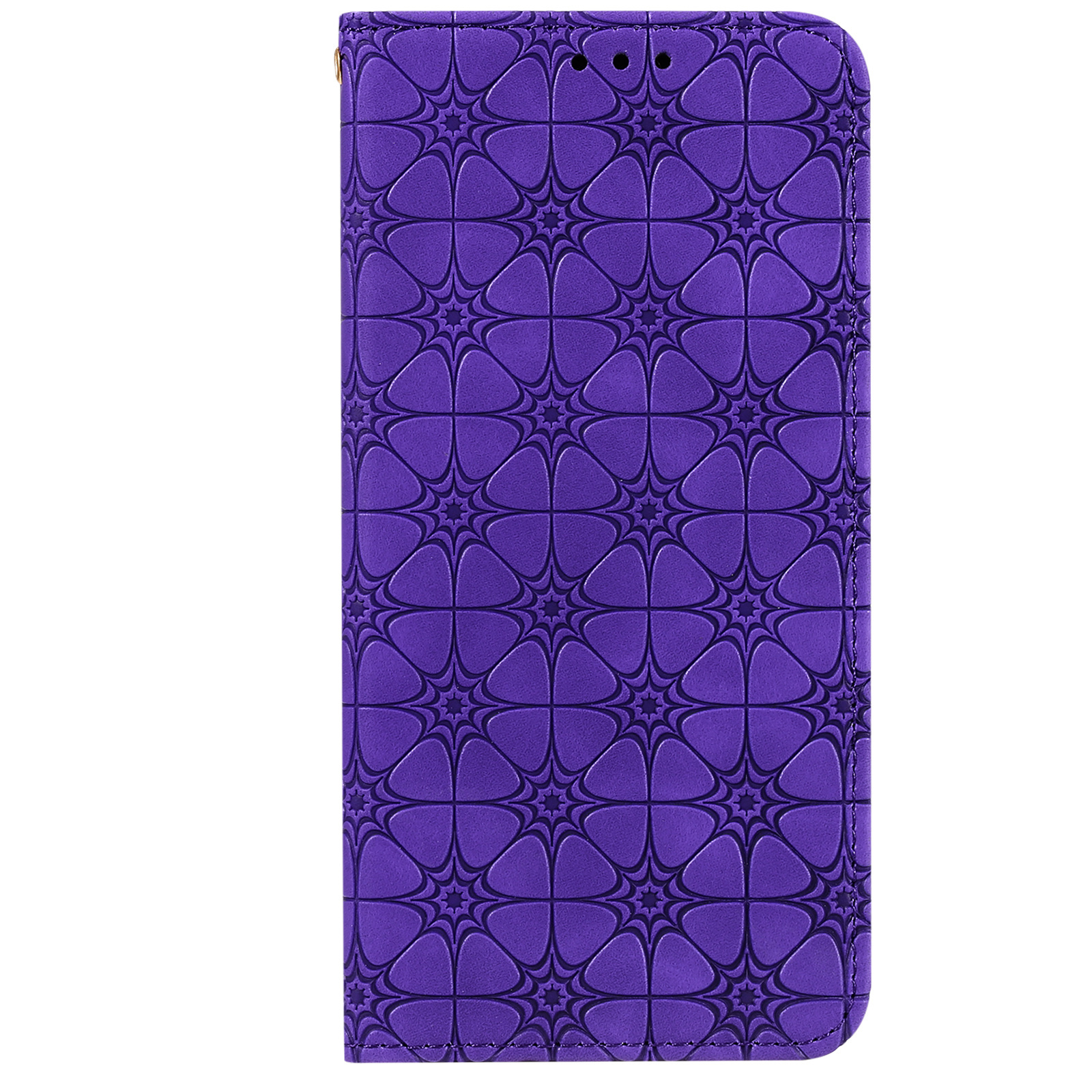 Samsung Galaxy S20 Plus hoesje - Bookcase - Pasjeshouder - Portemonnee - Bloemenpatroon - Kunstleer - Paars afbeelding
