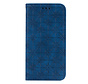iPhone 12 hoesje - Bookcase - Pasjeshouder - Portemonnee - Bloemenpatroon - Kunstleer - Blauw kopen