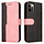 Samsung Galaxy A51 hoesje - Bookcase - Koord - Pasjeshouder - Portemonnee - Tweekleurig - Kunstleer - Zwart/Roze