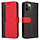 Samsung Galaxy S20 Plus hoesje - Bookcase - Koord - Pasjeshouder - Portemonnee - Tweekleurig - Kunstleer - Zwart/Rood