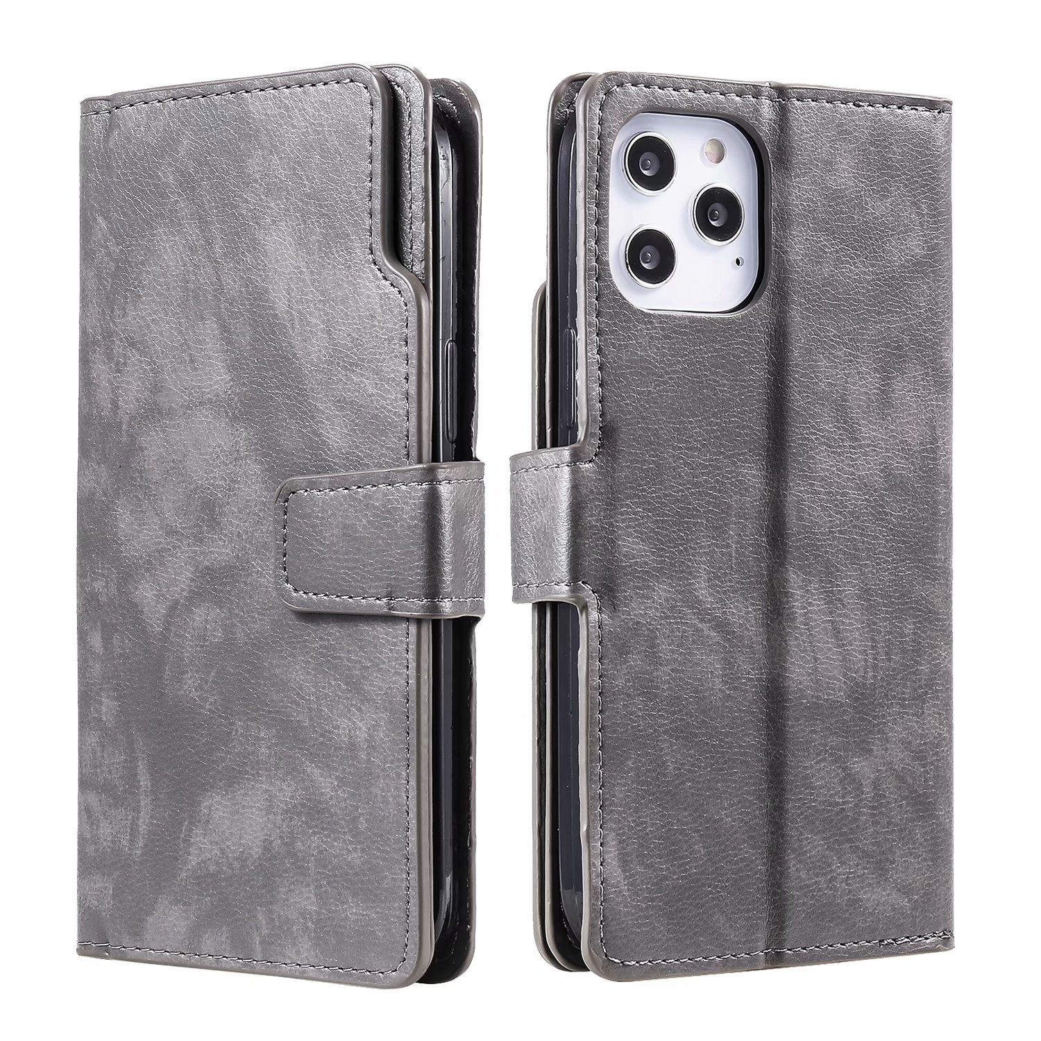 Samsung Galaxy S20 Ultra hoesje - Bookcase - Pasjeshouder - Portemonnee - Luxe - Kunstleer - Grijs afbeelding